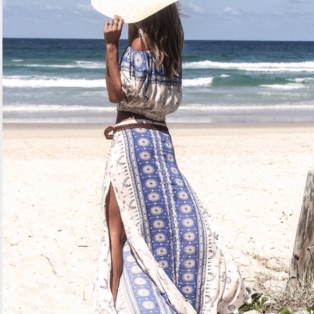 Spell & The Gypsy Coyote Crop Top and Skirt Set RARE Unicorn 🦄